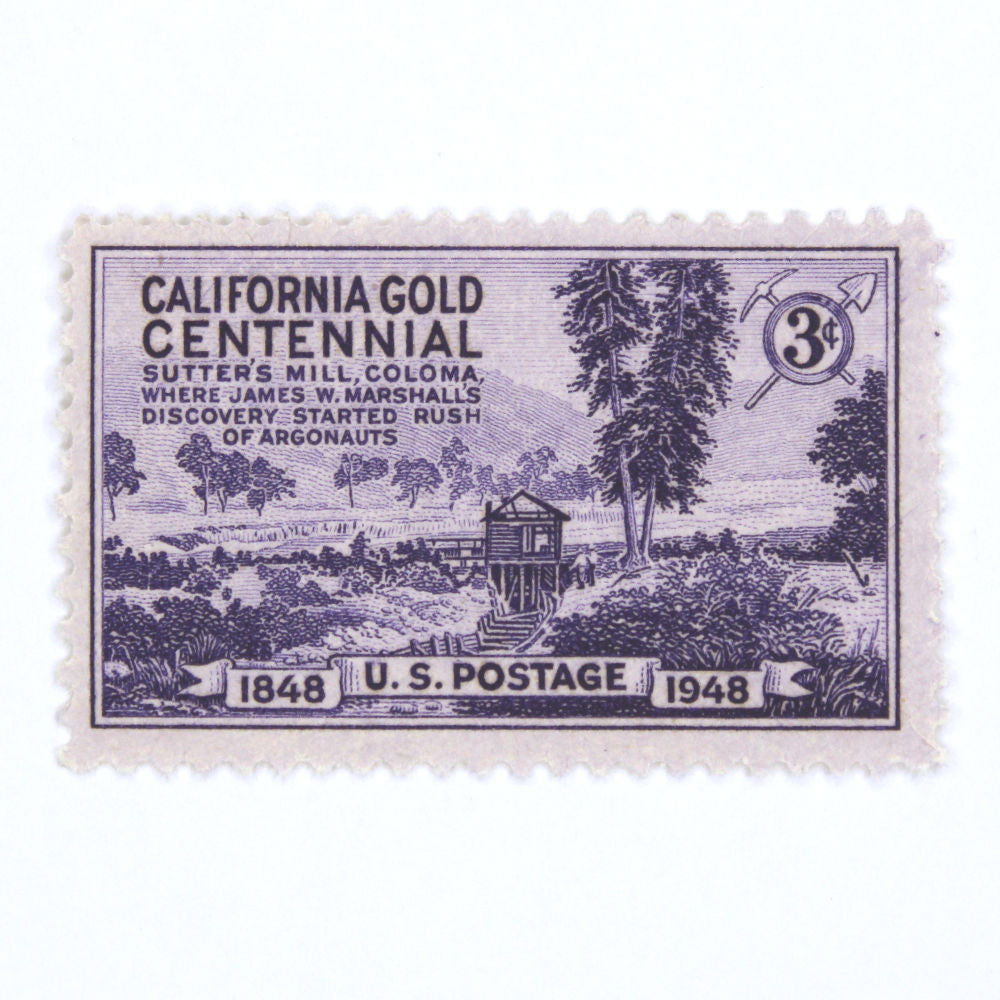 3c California Gold Stamps - Pack of 10