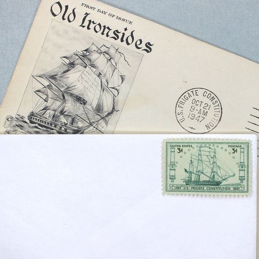 3c US Frigate Constitution Stamps - Pack of 10