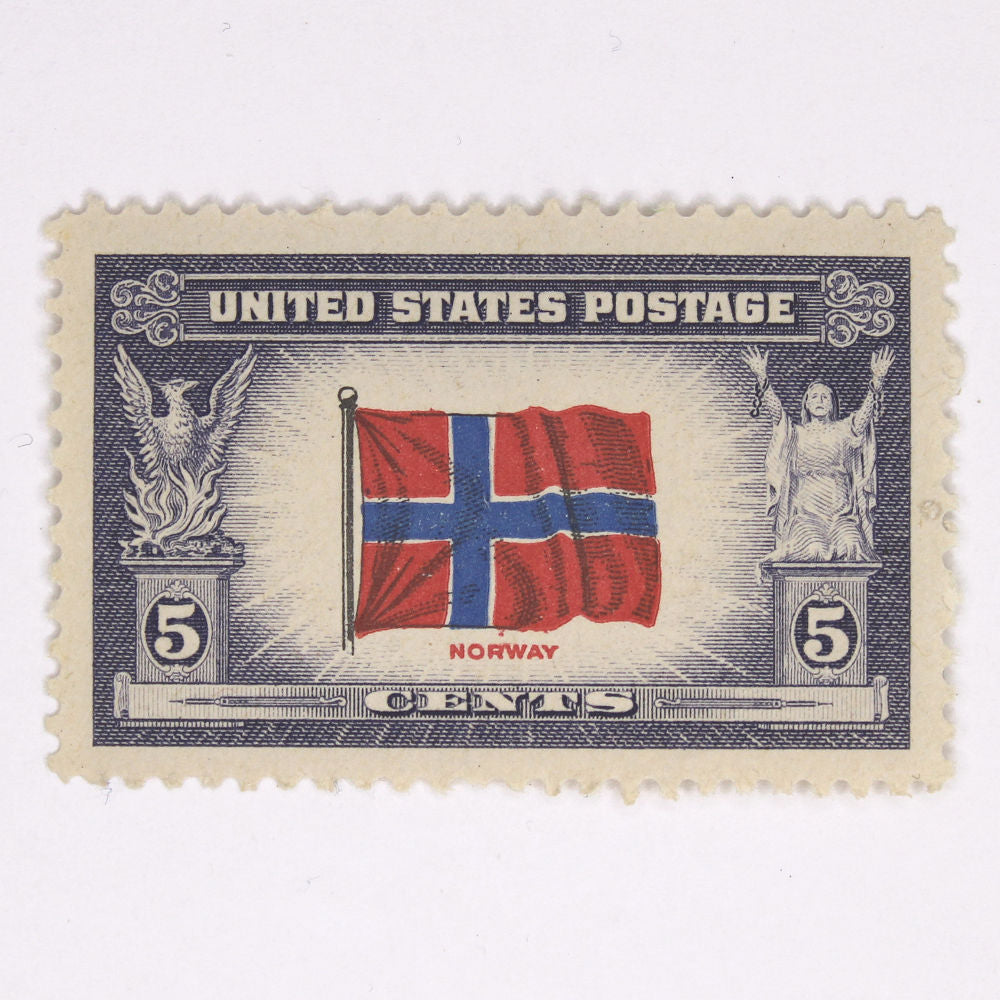 5c Flag of Norway Stamps - Pack of 10