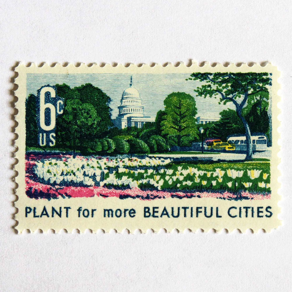 6c Plant for More Beautiful Cities Stamps - Pack of 10