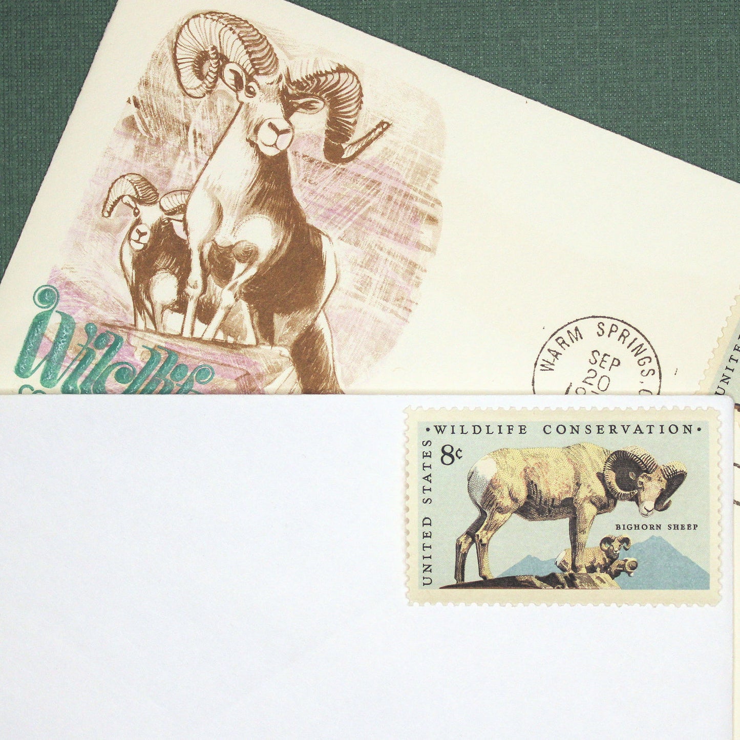 8c Bighorn Sheep Stamps - Pack of 10