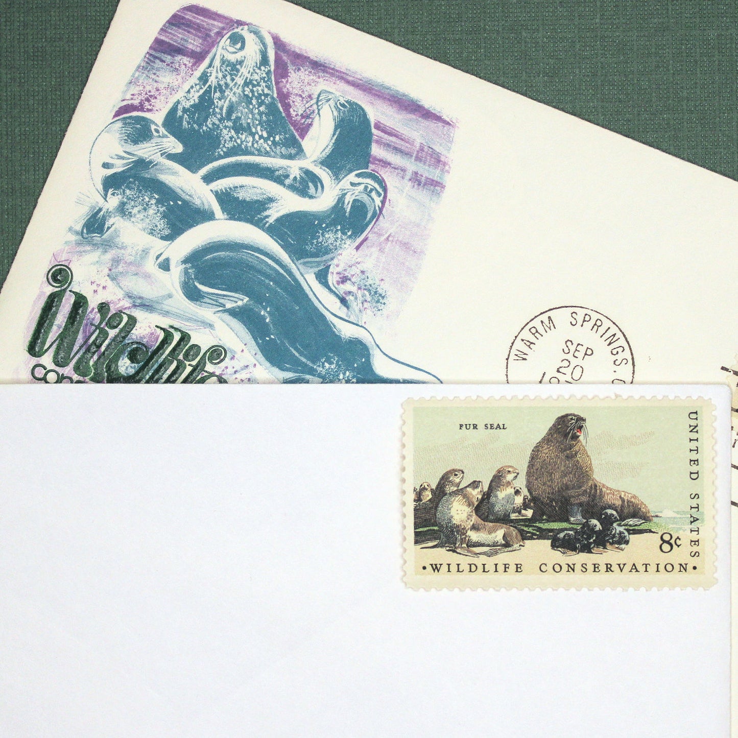 8c Fur Seal Stamps - Pack of 10