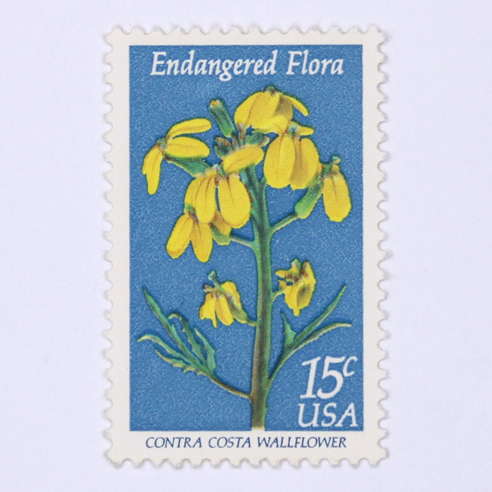 15c Wallflower Stamps - Pack of 10