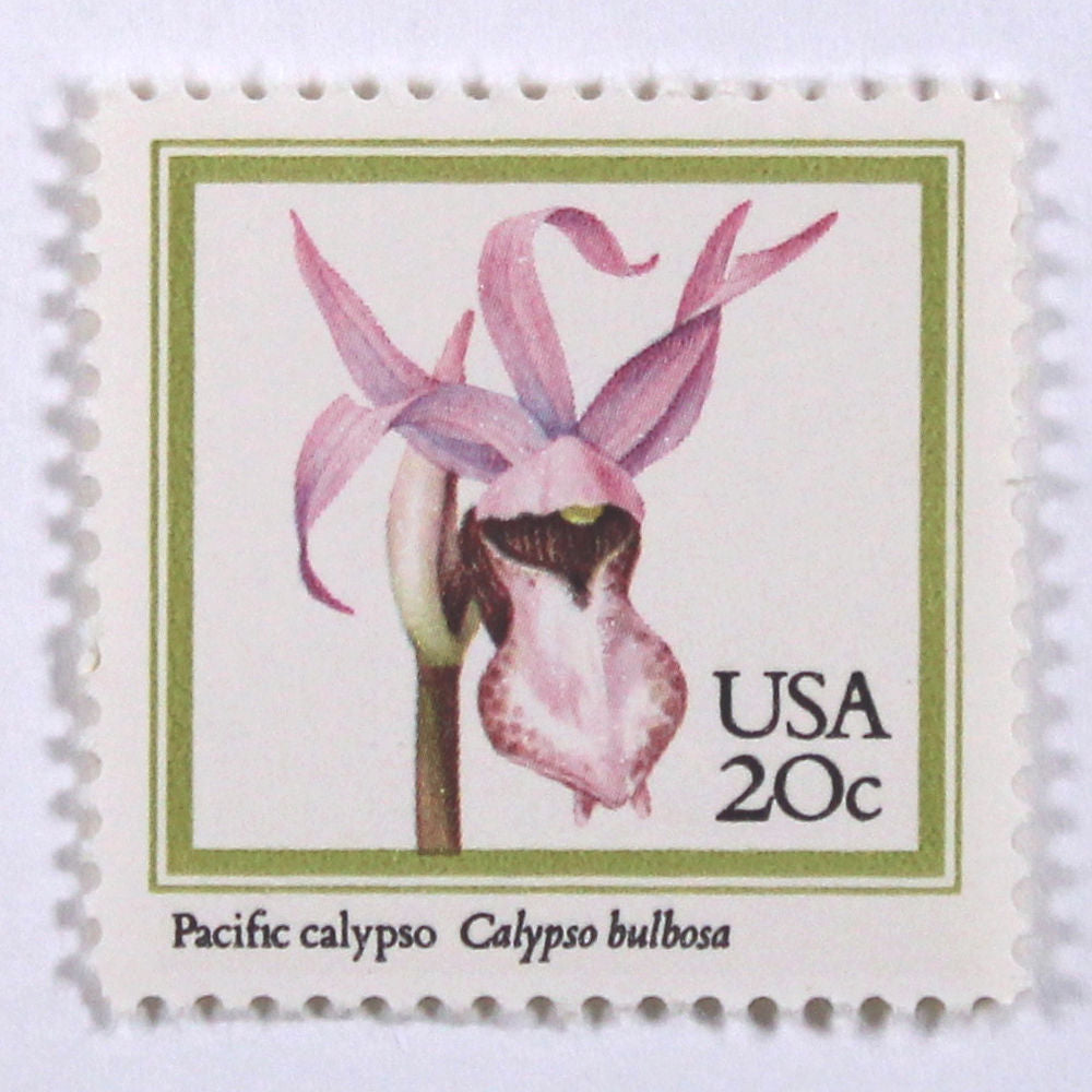 20c Orchids Stamps - Pack of 20