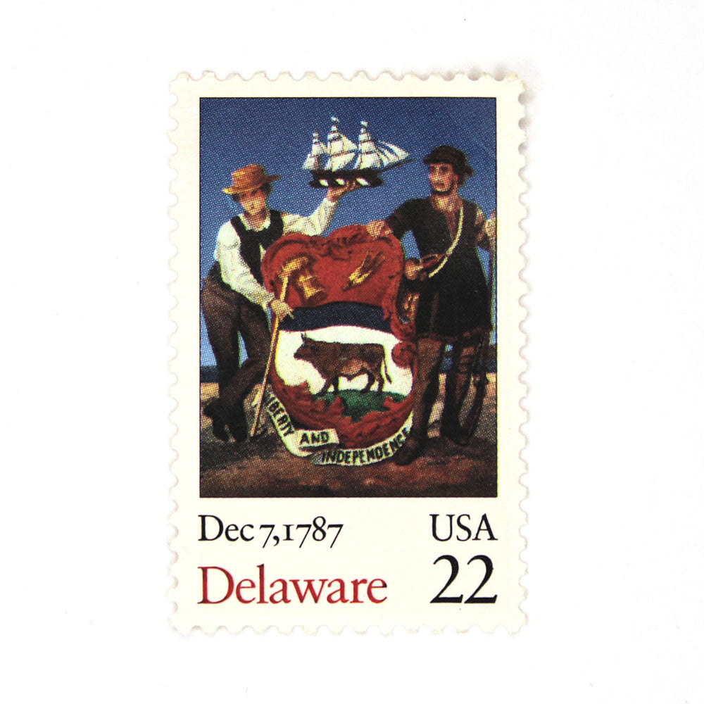 22c Delaware Stamps - Pack of 10
