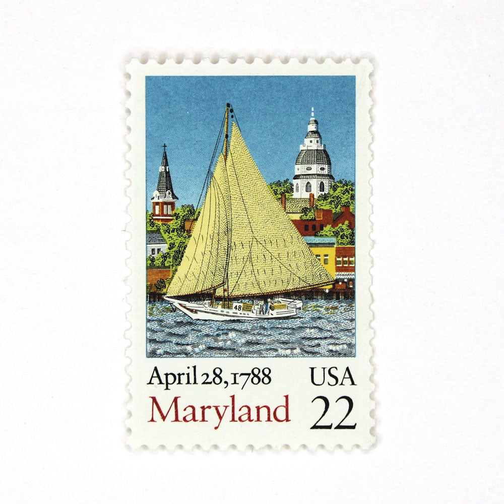 22c Maryland Stamps - Pack of 10