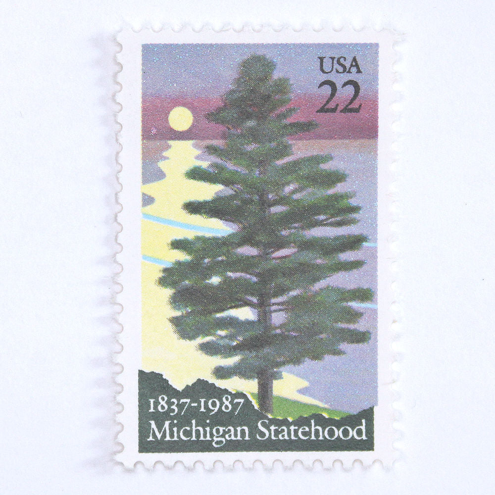 22c Michigan Stamps - Pack of 10