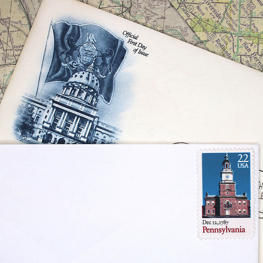 22c Pennsylvania Stamps - Pack of 10