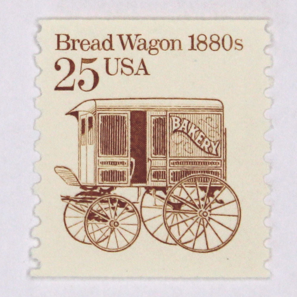 25c Bread Wagon Stamps - Pack of 10