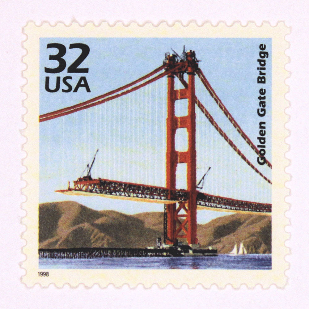 32c Golden Gate Bridge Stamps - Pack of 5