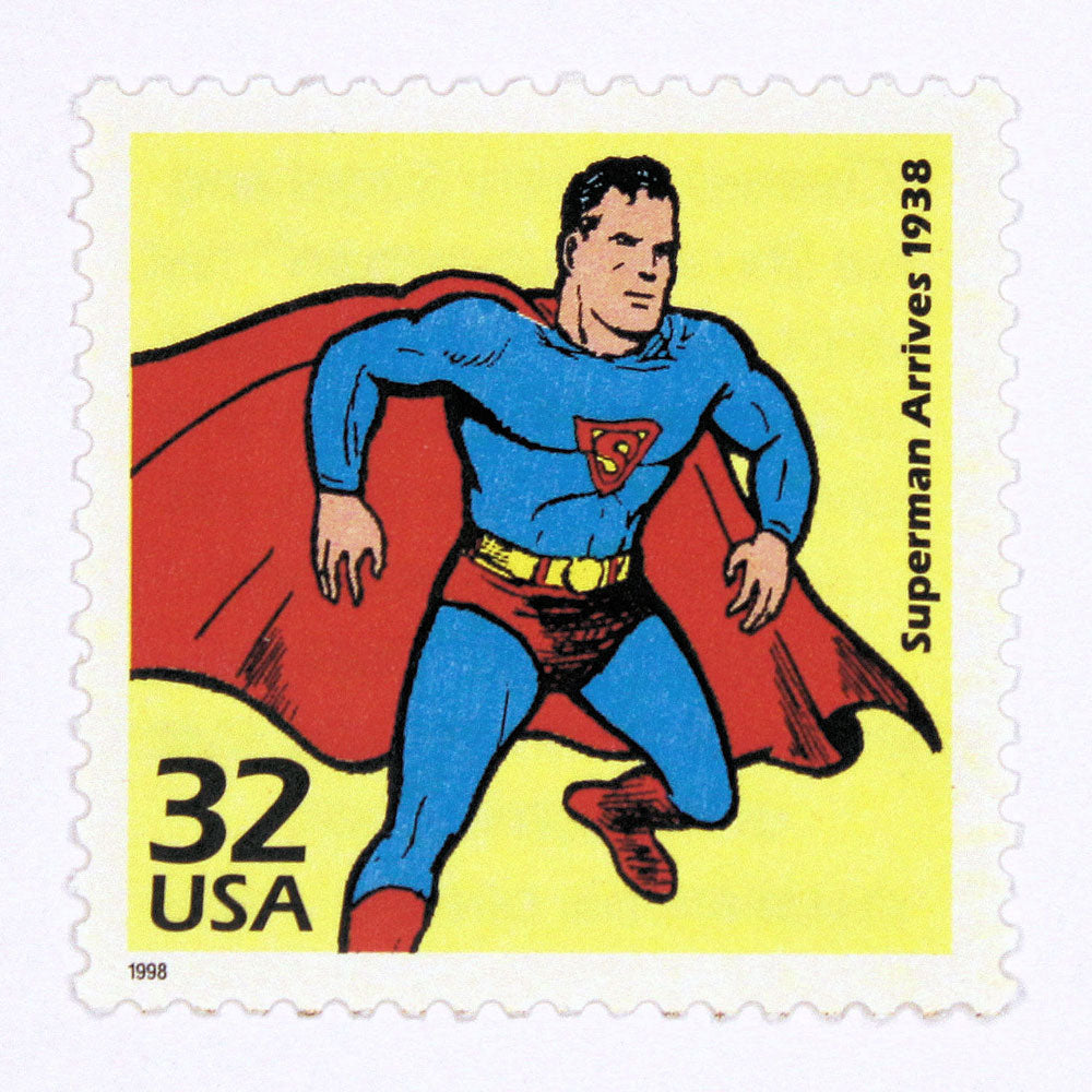32c Superman Stamps - Pack of 5