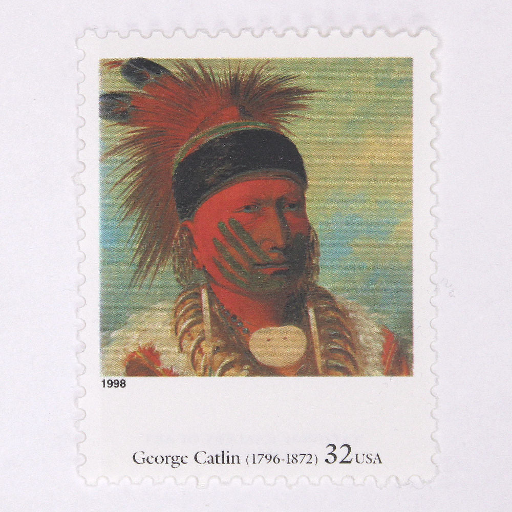 32c George Catlin Stamps - Pack of 5