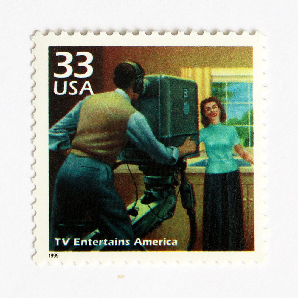 33c TV Entertains America Stamps - Pack of 5