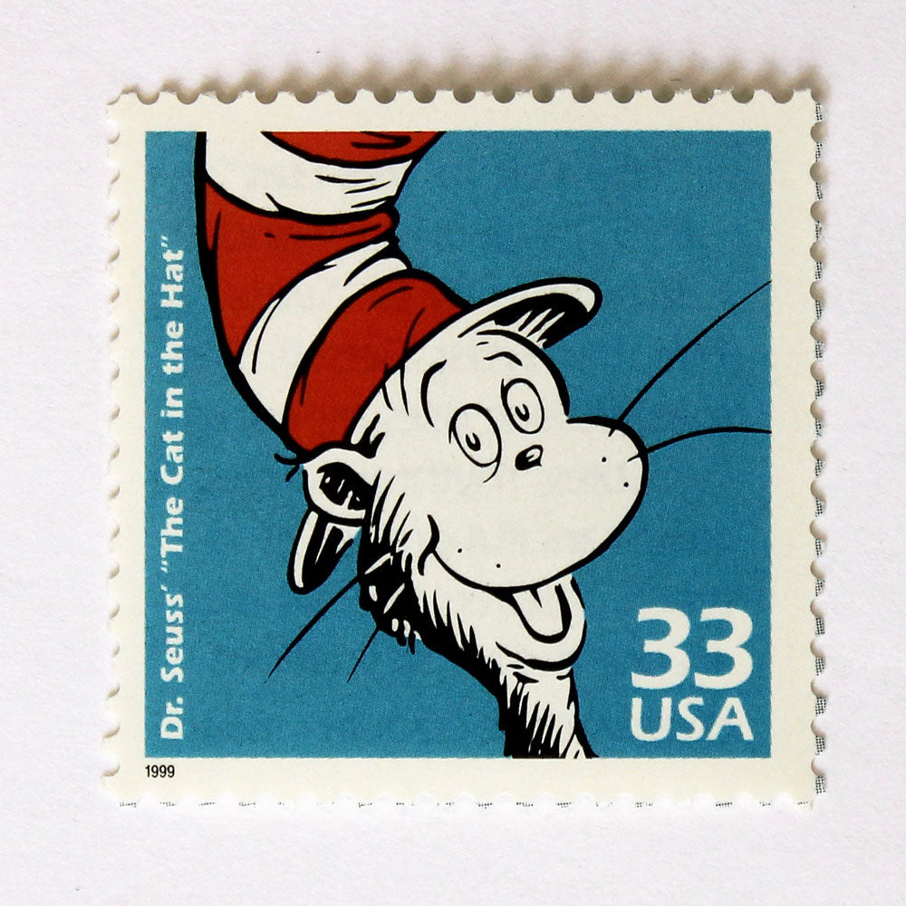 33c Dr. Seuss' "The Cat in the Hat" Stamps - Pack of 5