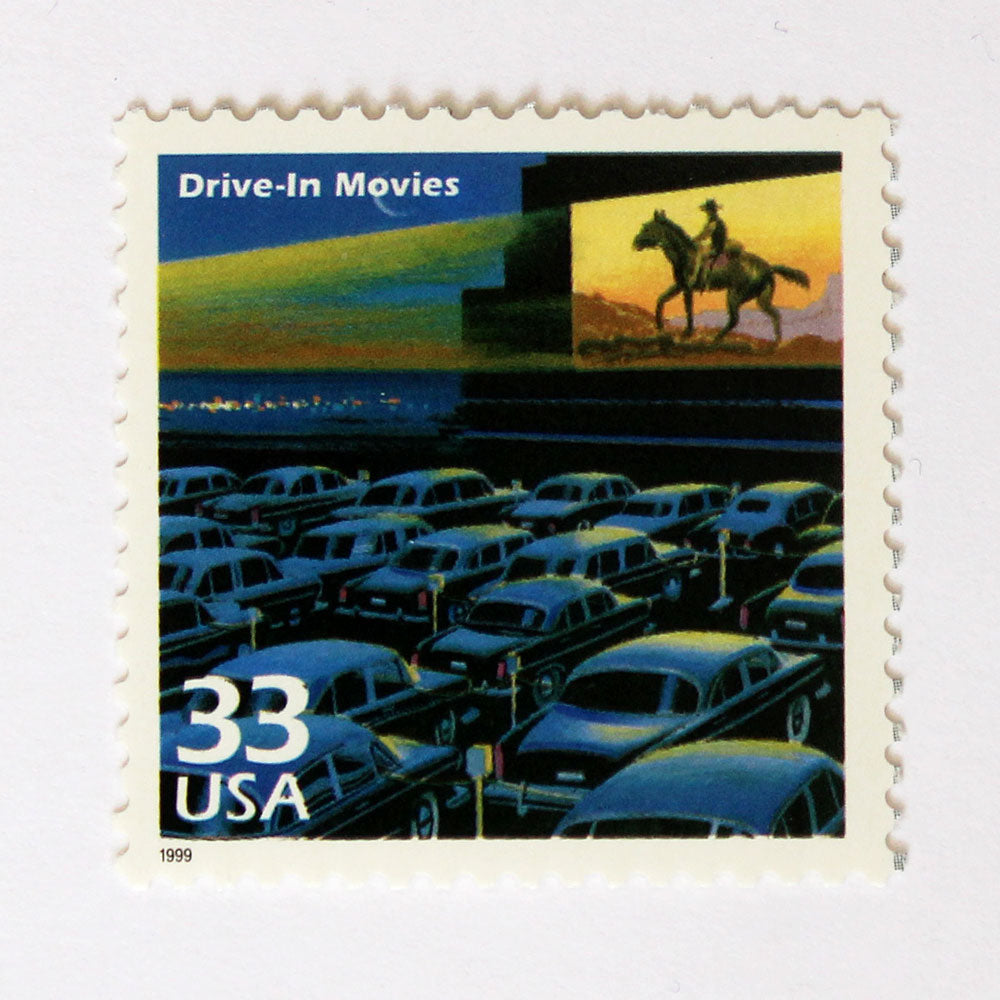 33c Drive-In Movies Stamps - Pack of 5