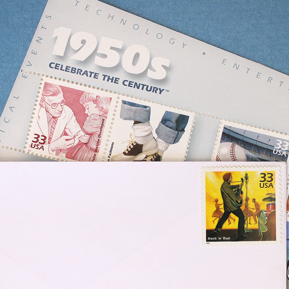 33c Rock 'n' Roll Stamps - Pack of 5
