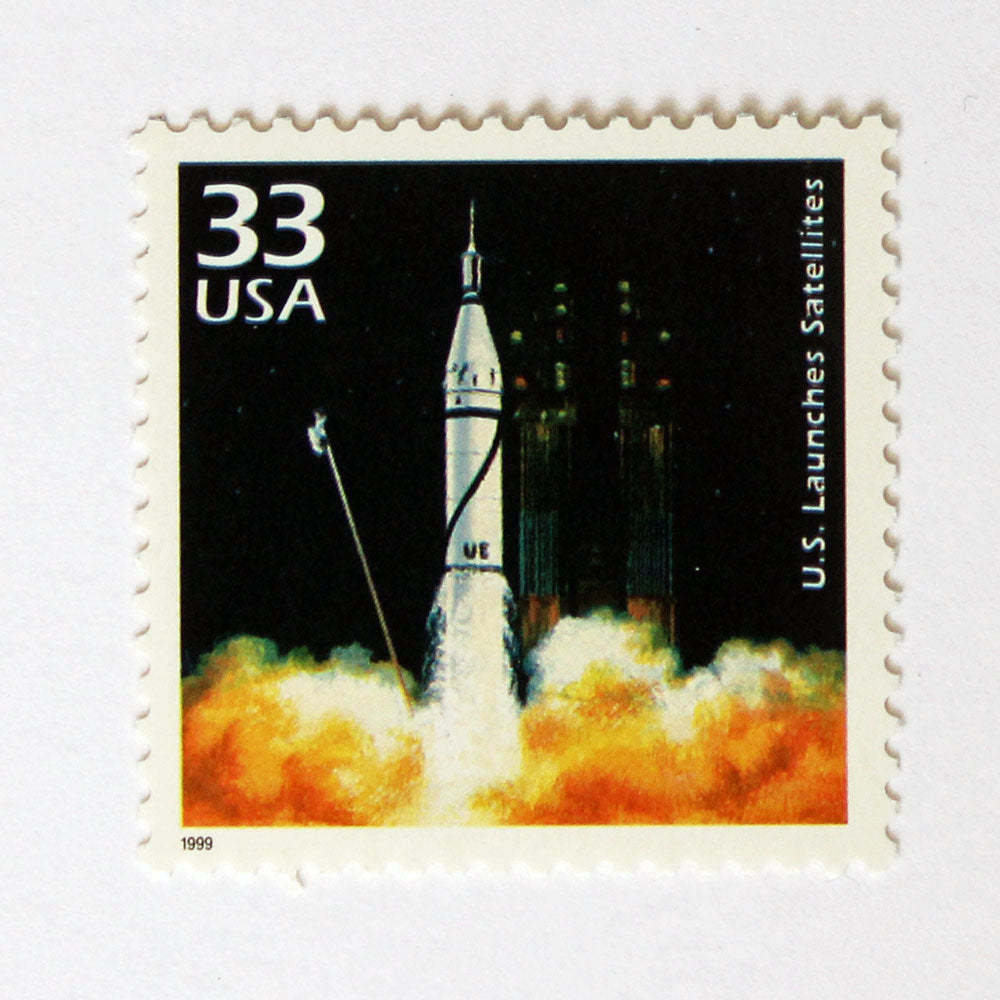 33c U.S. Launches Satellites Stamps - Pack of 5