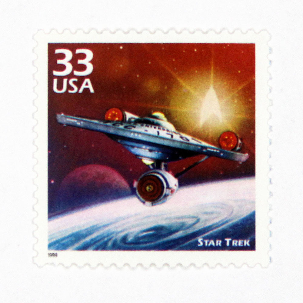 33c Star Trek Stamps - Pack of 5