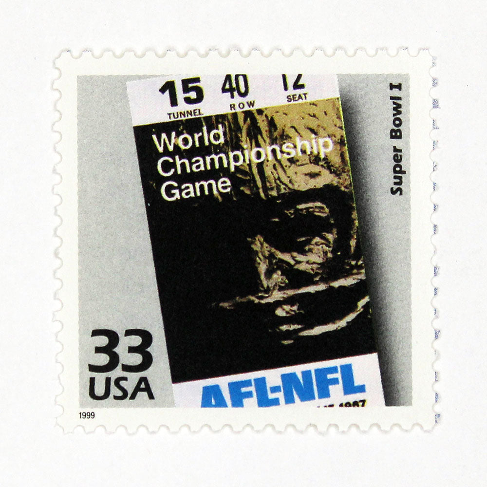 33c Super Bowl I Stamps - Pack of 5