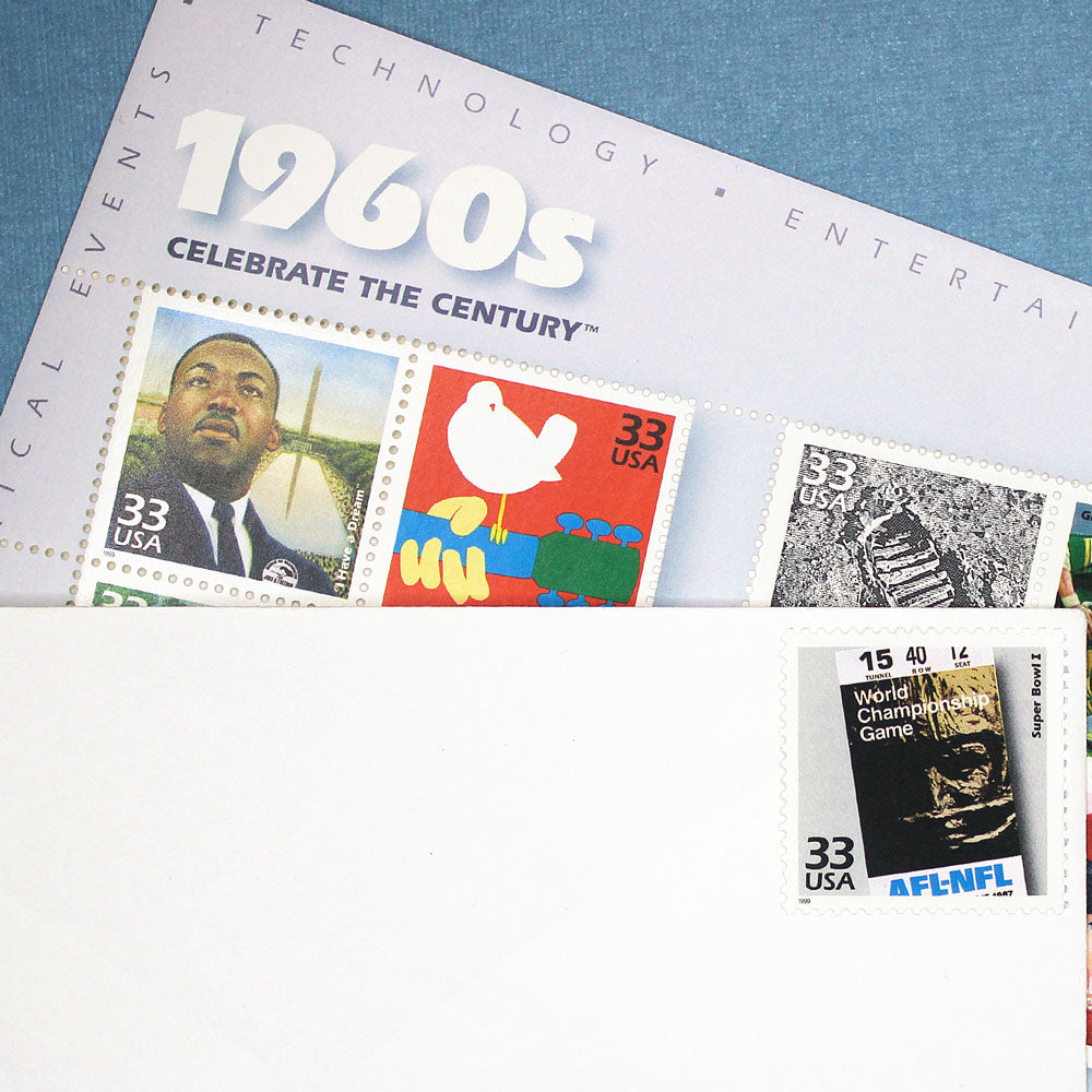 33c Super Bowl I Stamps - Pack of 5