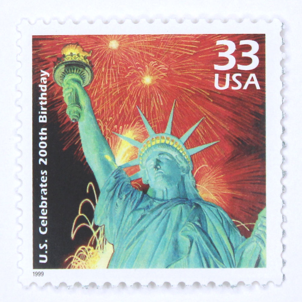33c U.S. Celebrates 200th Birthday Stamps - Pack of 5