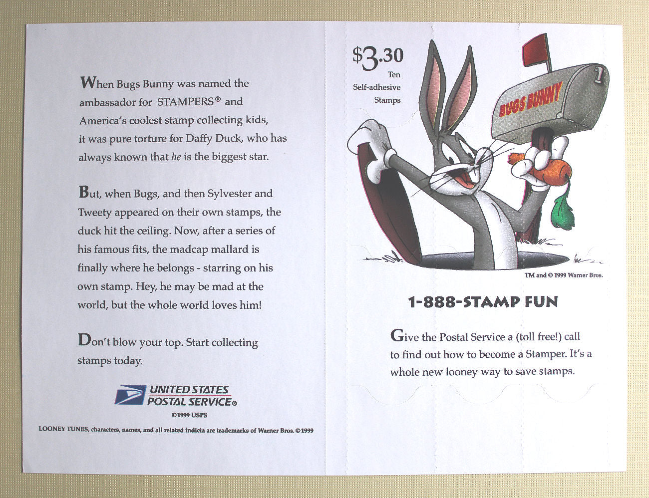 33c Daffy Duck Stamps - Various