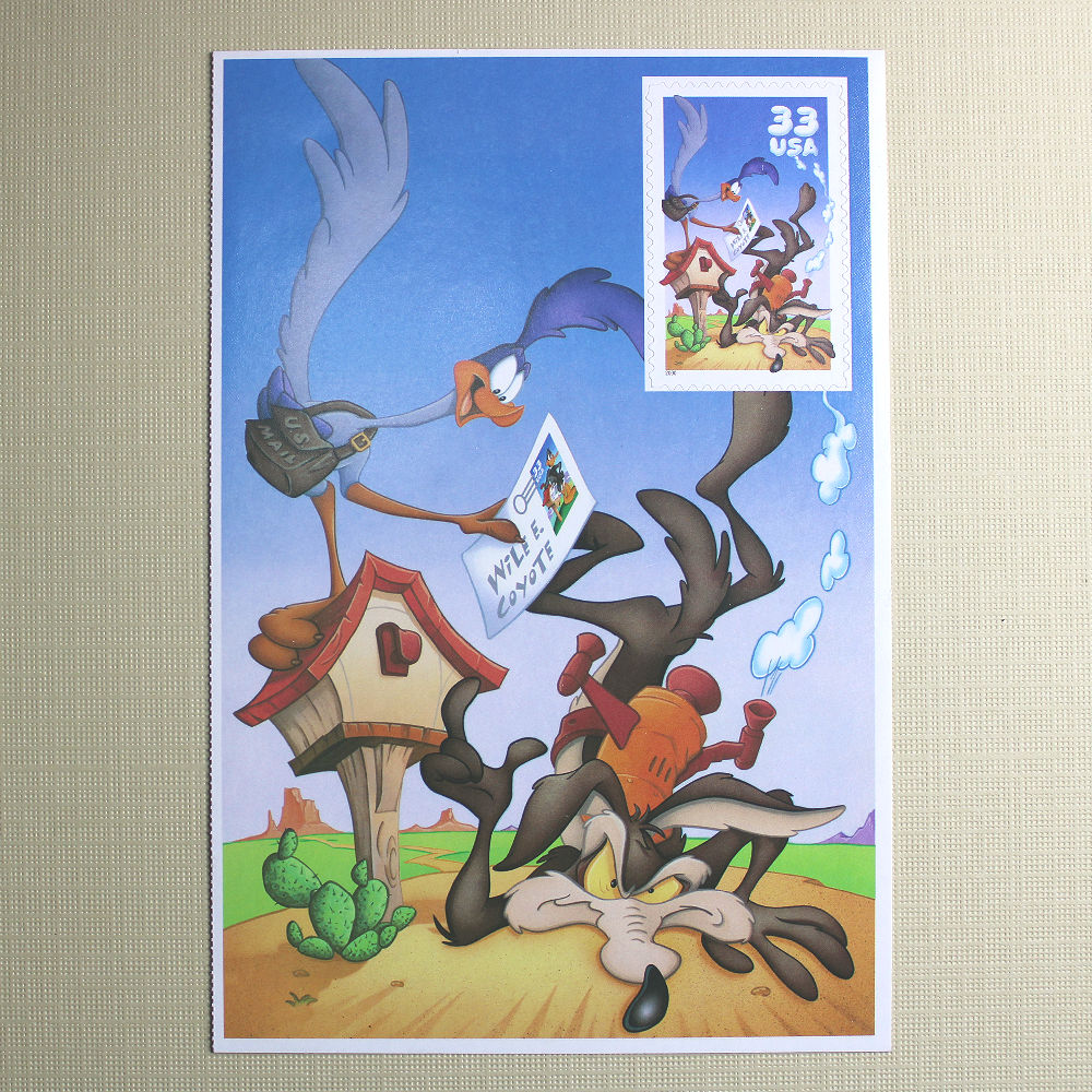 33c Road Runner and Wile E. Coyote Stamps - Various