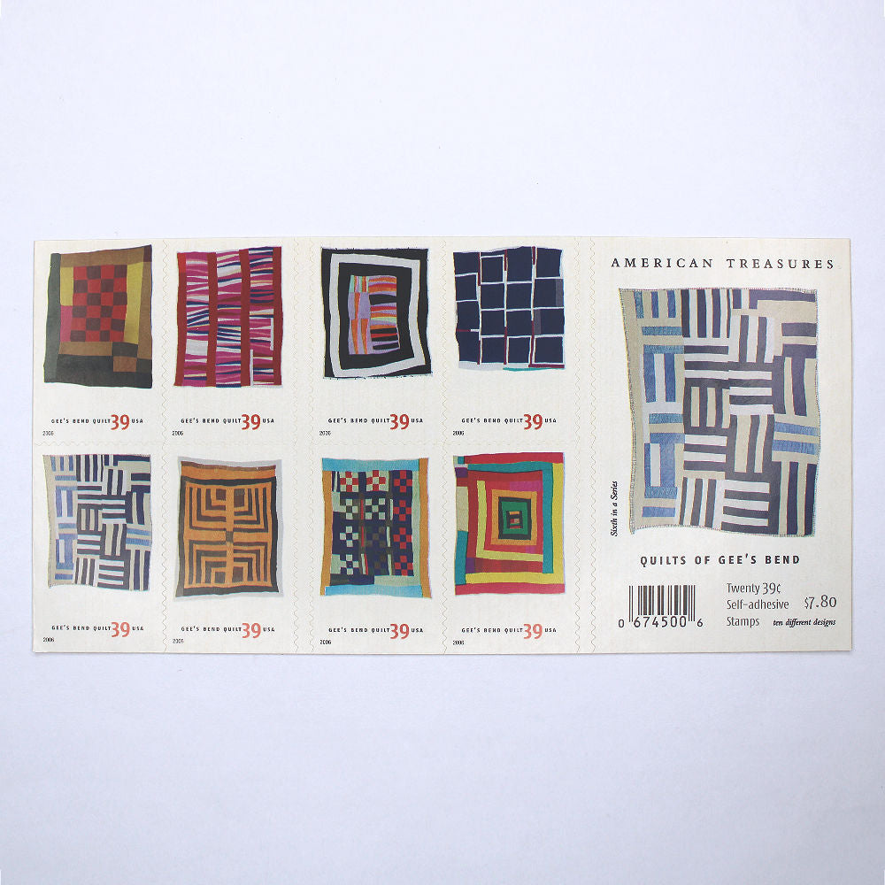39c Quilts of Gee's Bend Stamps - Pack of 20