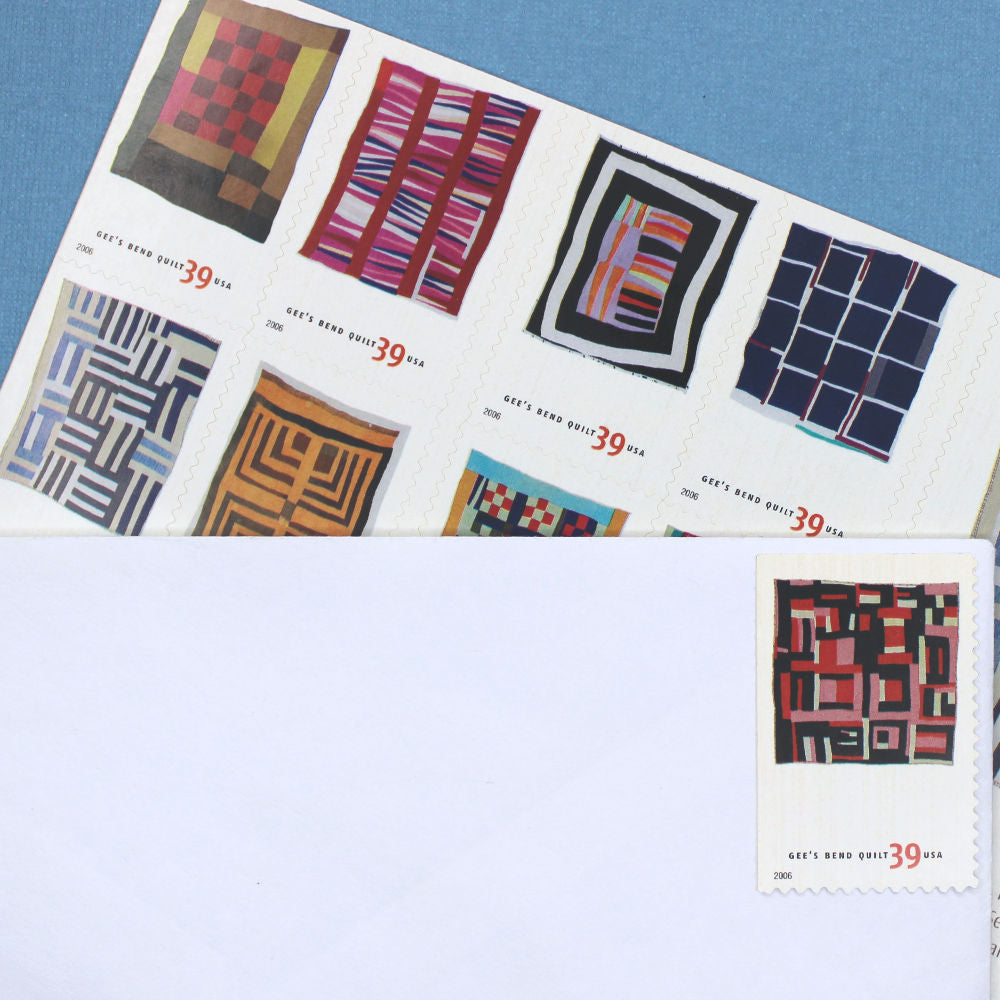 39c Quilts of Gee's Bend Stamps - Pack of 20