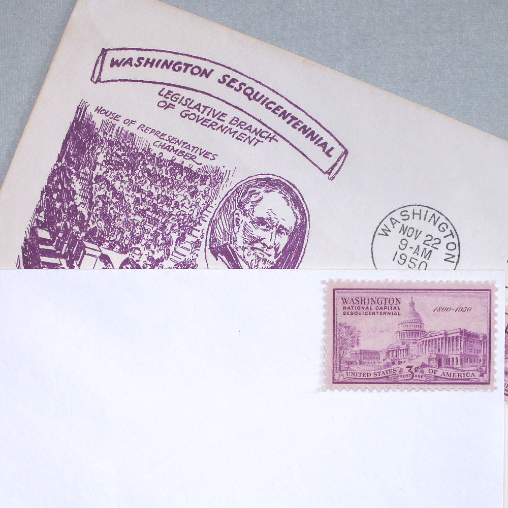3c U.S. Capitol Building Stamps - Pack of 10