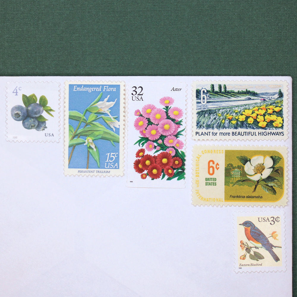 Botanical Beauties .. 66c Curated Set - Mail 10 Letters