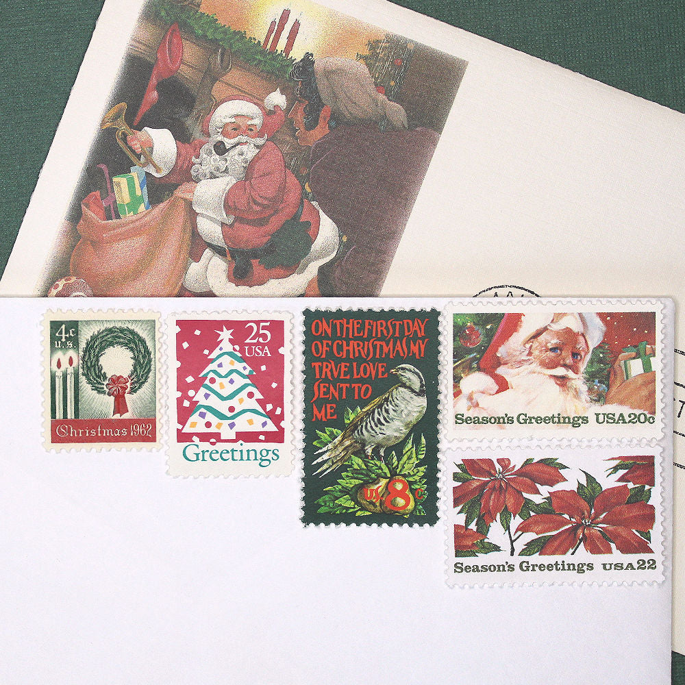 Christmas .. Red & Green 78c Curated Set - Mail 5 Letters