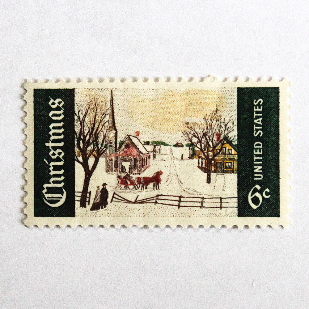 6c Winter Sunday Stamps - Pack of 10
