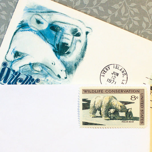 8c Polar Bear Stamps - Pack of 10