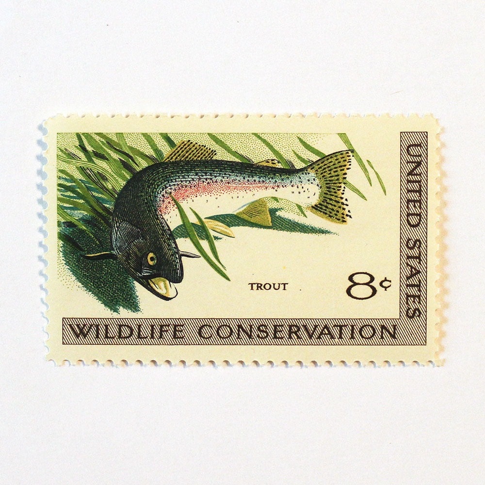 8c Trout Stamps - Pack of 5