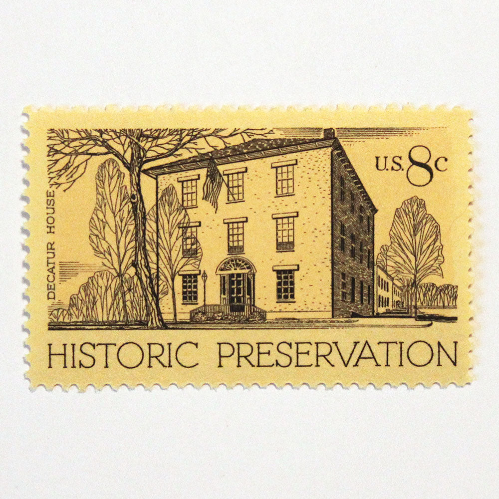 8c Decatur House Stamps - Pack of 10