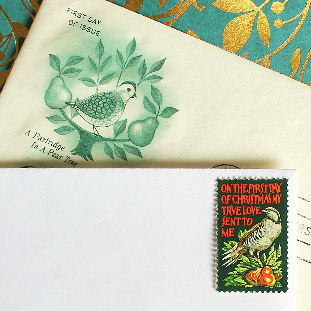 8c Partridge in a Pear Tree Stamps - Pack of 10
