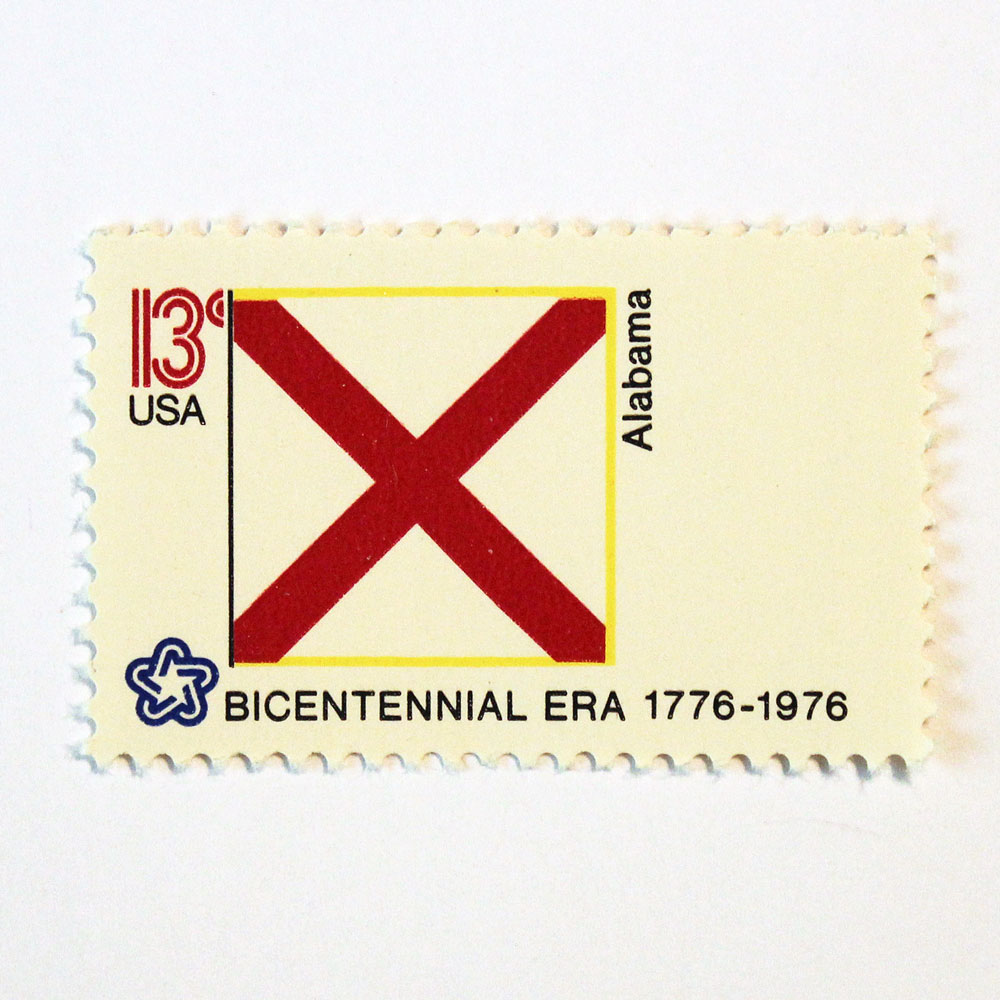13c Alabama State Flag Stamps - Pack of 10