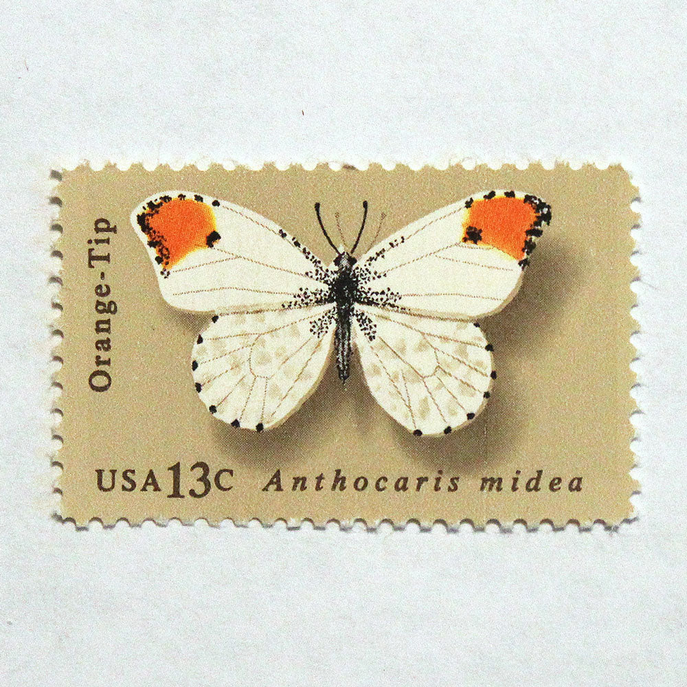 13c Orange-Tip Butterfly Stamps - Pack of 10
