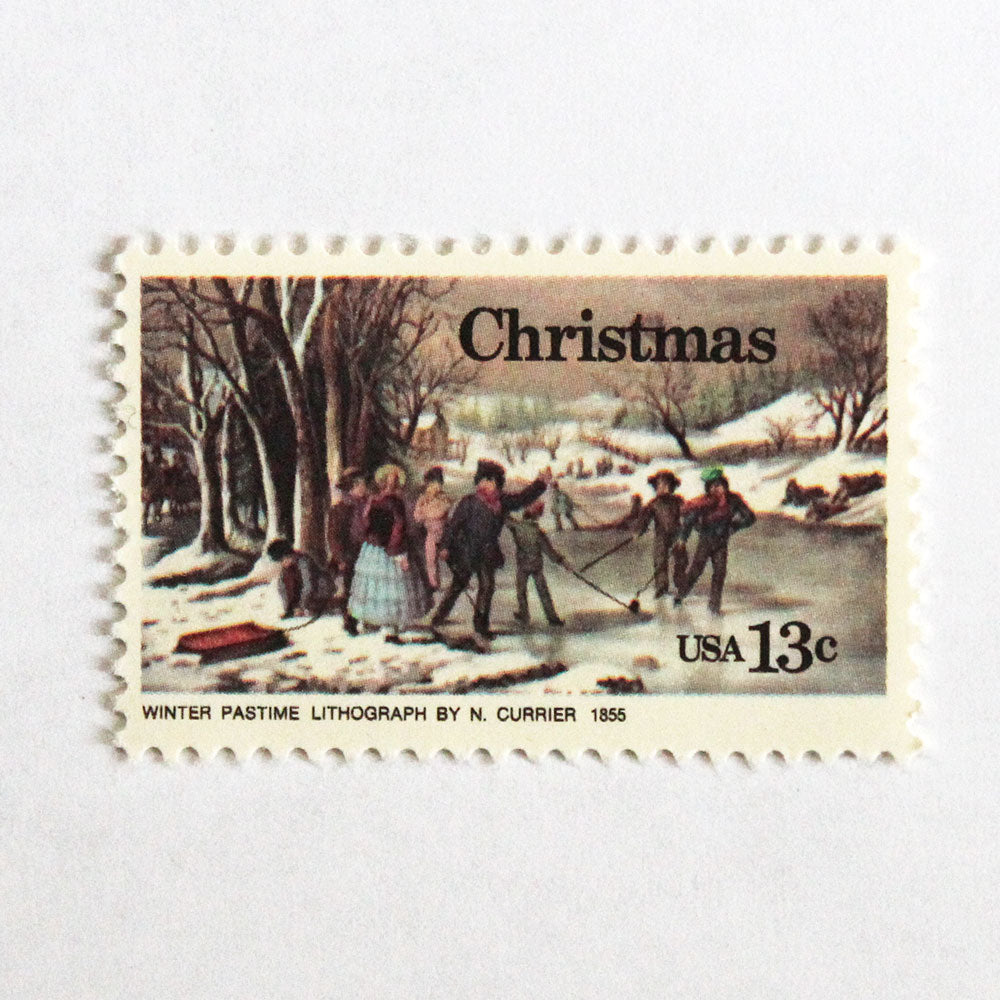 13c Winter Pastime Stamps - Pack of 10