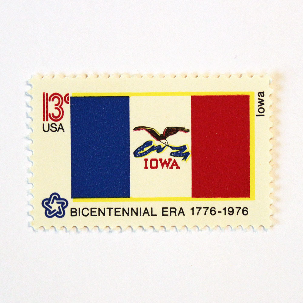 13c Iowa State Flag Stamps - Pack of 10