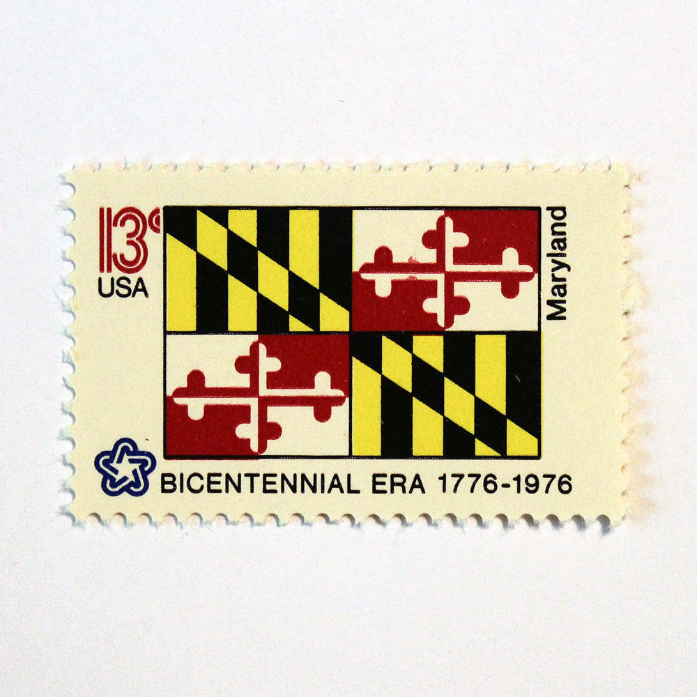 13c Maryland State Flag Stamps - Pack of 10