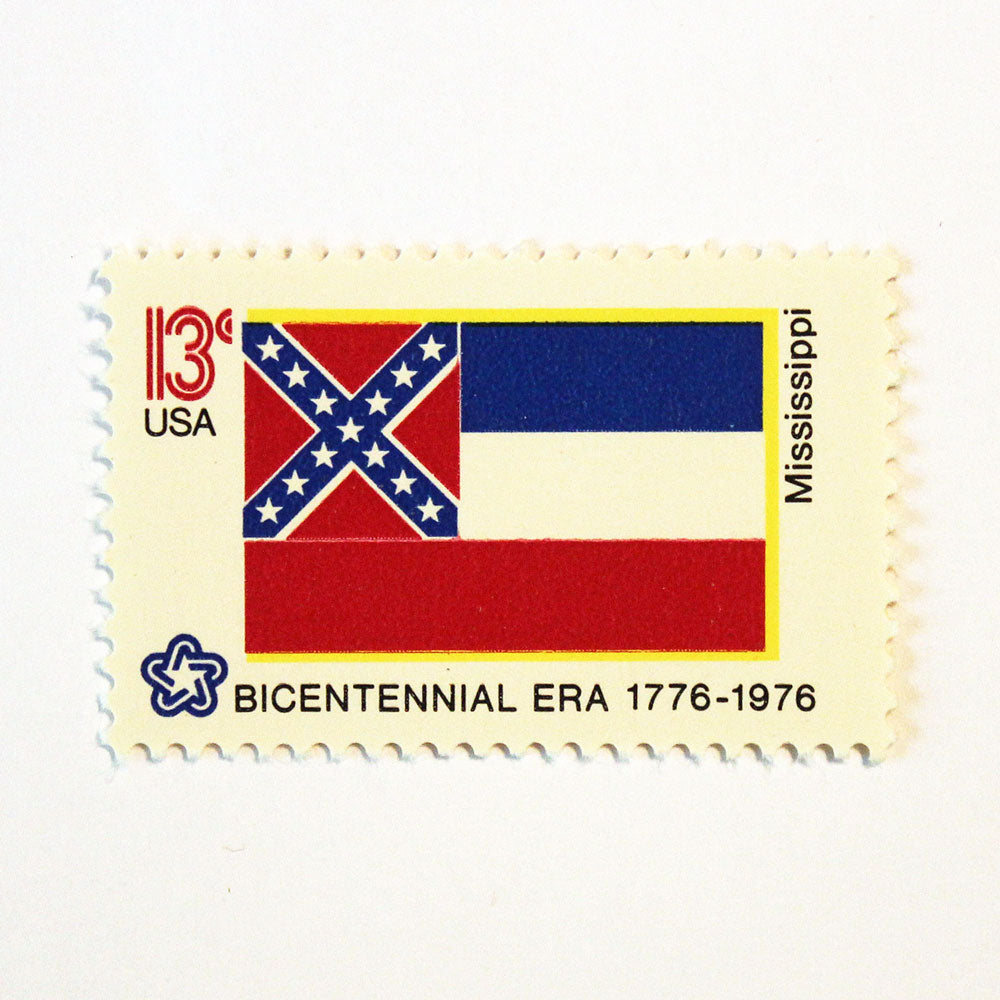 13c Historic Mississippi State Flag Stamps - Pack of 10