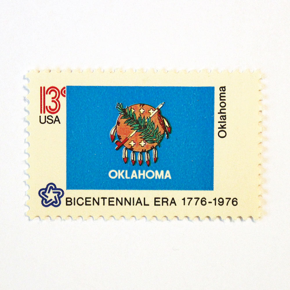 13c Oklahoma State Flag Stamps - Pack of 10