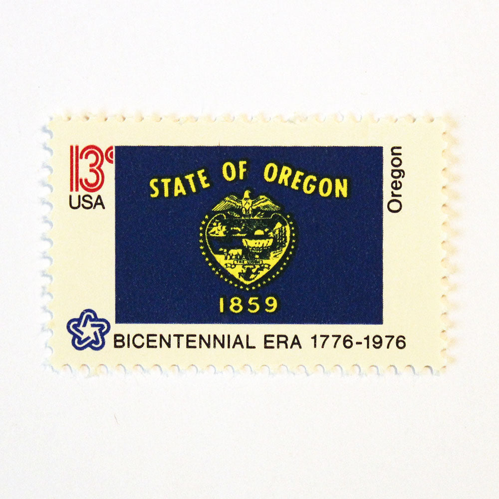 13c Oregon State Flag Stamps - Pack of 10