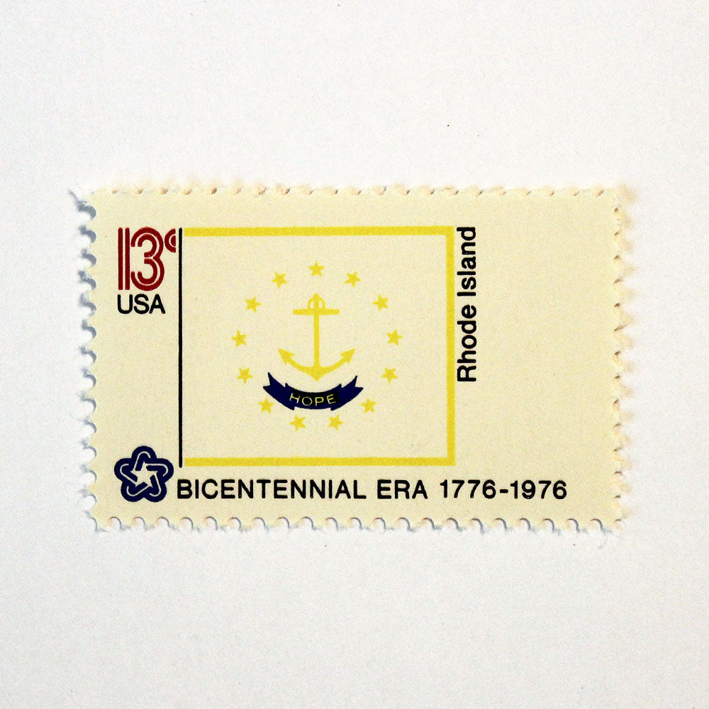 13c Rhode Island State Flag Stamps - Pack of 10