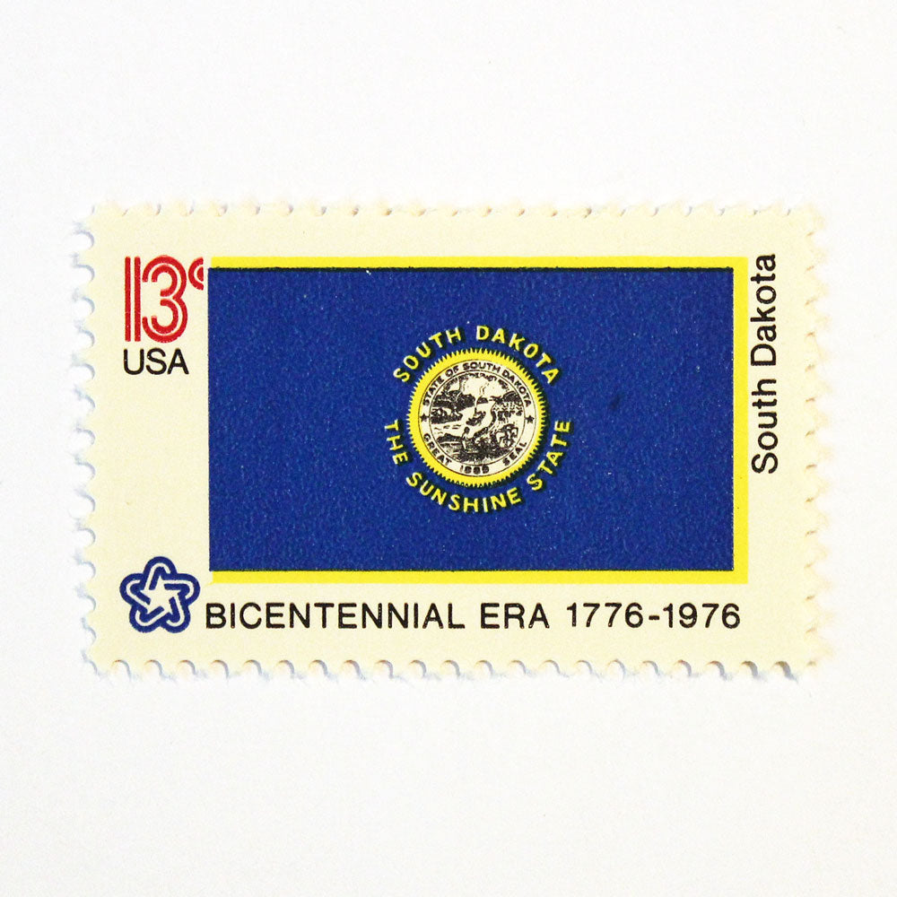 13c South Dakota State Flag Stamps - Pack of 10