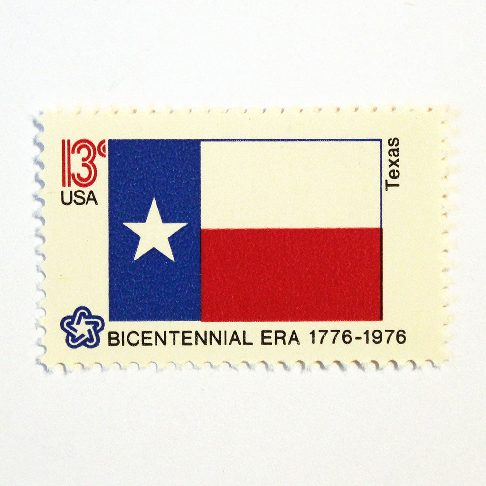 13c Texas State Flag Stamps - Pack of 10