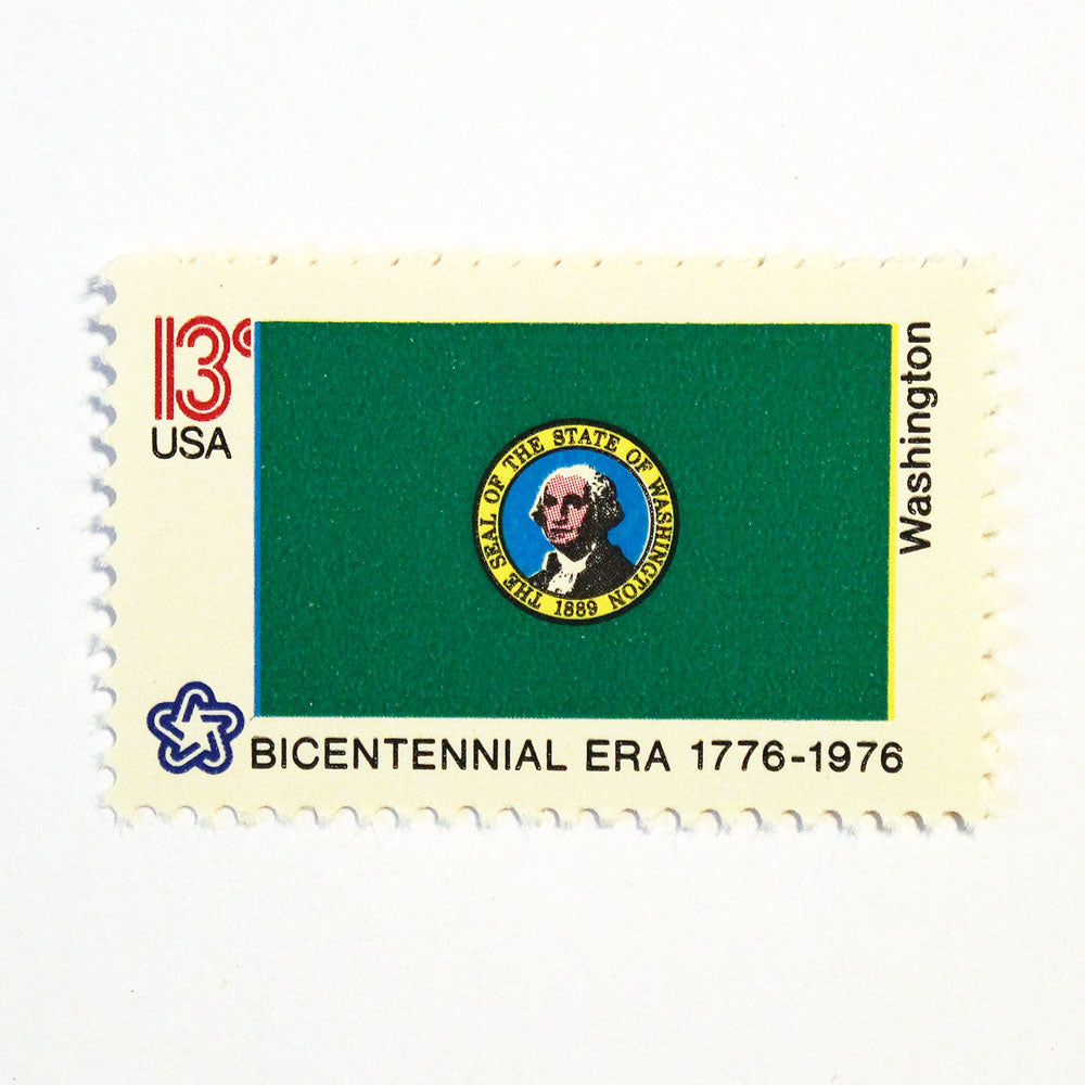 13c Washington State Flag Stamps - Pack of 10