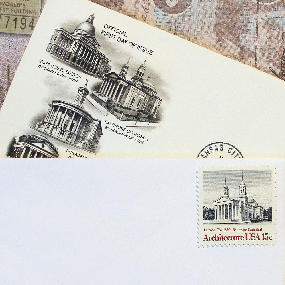 15c Baltimore Cathedral Stamps - Pack of 10